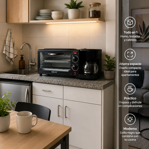 Horno Eléctrico 3 en 1