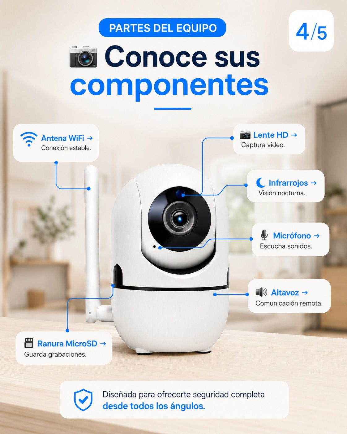 Cámara de Seguridad V380 Pro