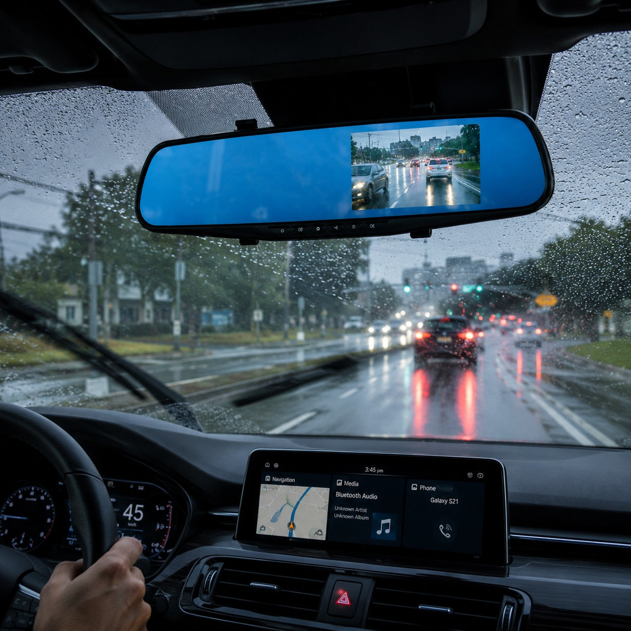 Espejo Retrovisor Doble Cámara
