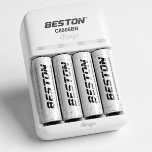 Kit Baterías Recargables Beston con Cargador