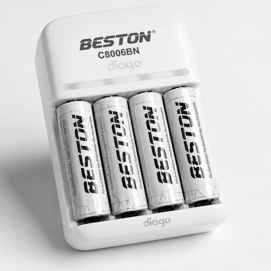 Kit Baterías Recargables Beston con Cargador