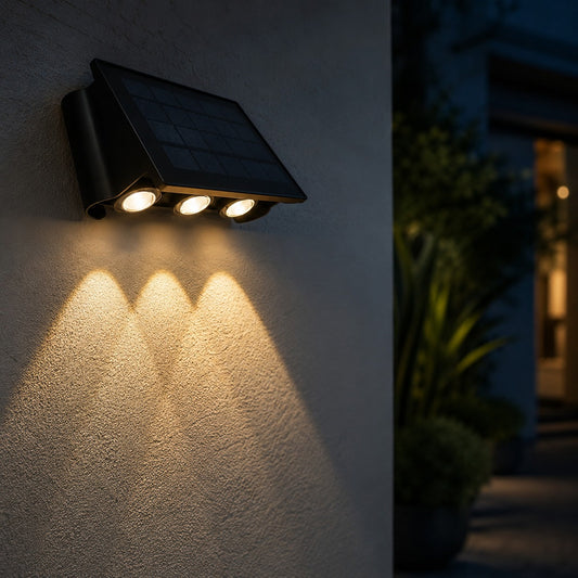 Lámpara Solar de Pared para Exteriores