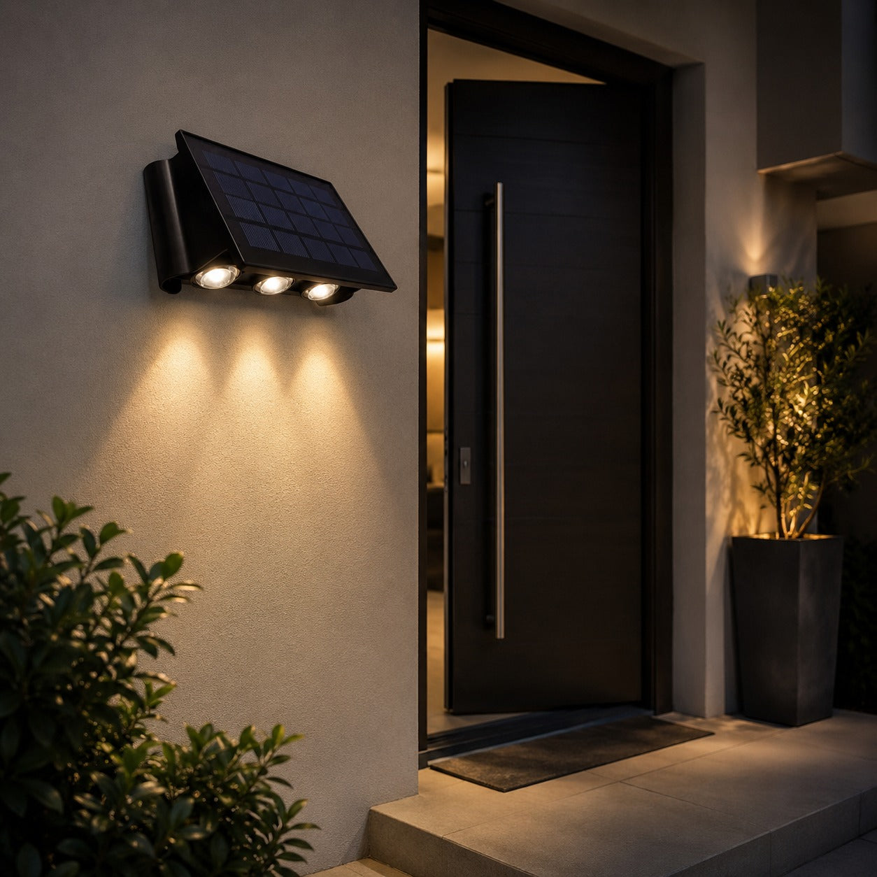 Lámpara Solar de Pared para Exteriores